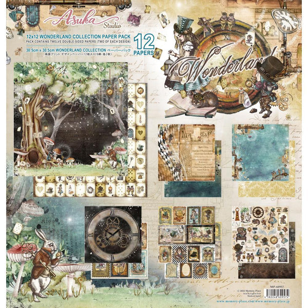 Asuka Studio WONDERLAND Collection  12” x 12” Paper Pack Scrapbookrus