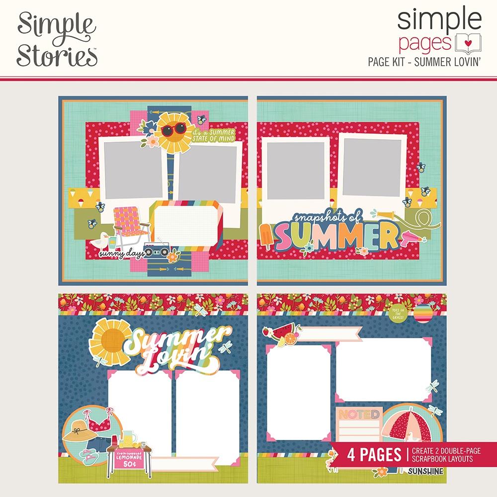 Simple Stories Simple Pages SUMMER LOVIN’ Scrapbook Page Kit