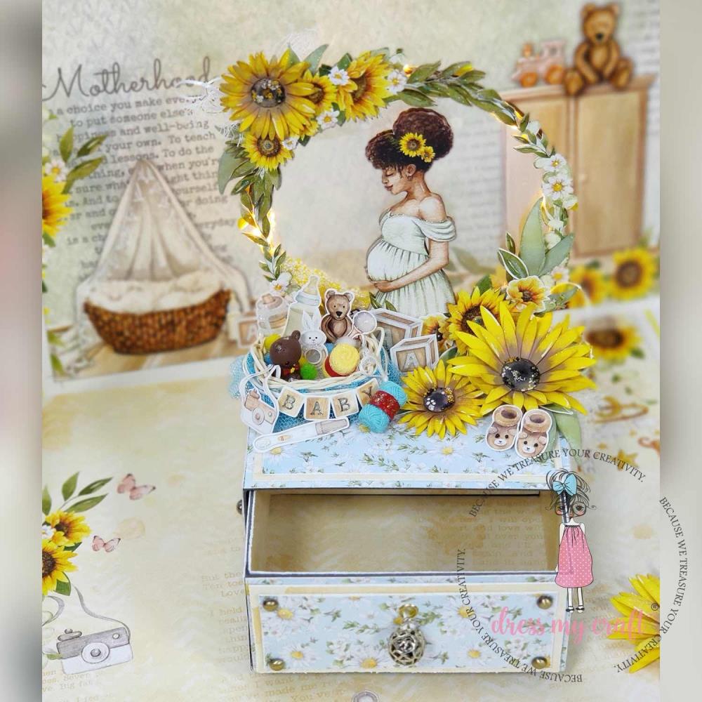 Dress My Craft MOM TO BE Scrapbook Collection Kit IDEA Kyandyland.com