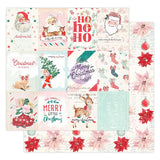 Prima Candy Cane Lane Collection SWEET CHRISTMAS 12"X12" Scrapbook Paper