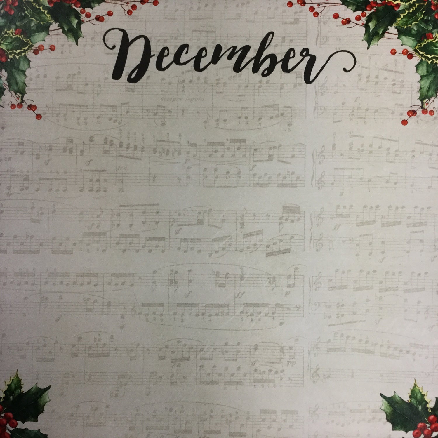 DECEMBER MEMORIES 12&quot;X12&quot; Scrapbook Customs Paper Scrapbooksrus