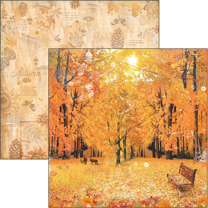 Ciao Bella THE SOUND OF AUTUMN Paper Pad 12 Sheets Scrapbooksrus