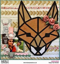 Kaisercraft Hide and Seek FOX DieCut Scrapbooksrus