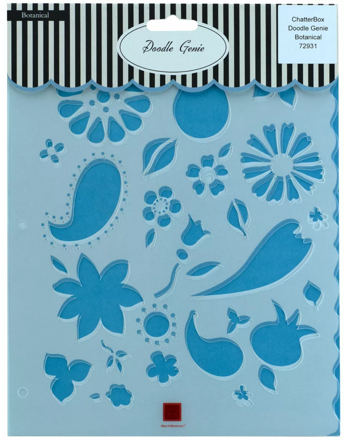 Chatter Box Doodle Genie BOTANICAL Stencil