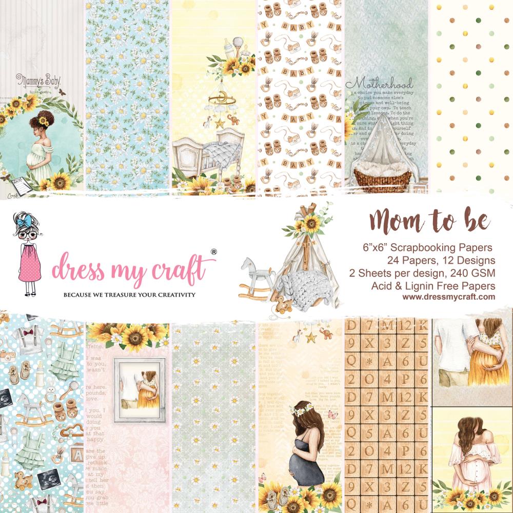 Dress My Craft MOM TO BE Scrapbook Collection Kit Kyandyland.com