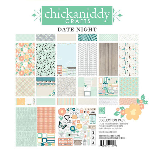 Chickaniddy DATE NIGHT Bundle Collection Kit 12&quot;X12&quot; 32 pc