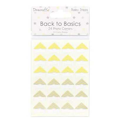 Dovecraft Back to Basics BABY STEPS PHOTO CORNERS