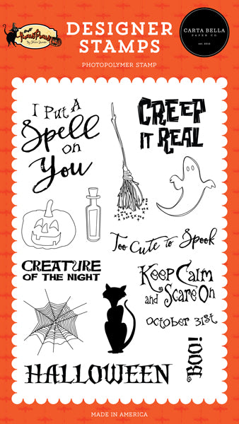 Carta Bella HOCUS POCUS Designer Stamps Clear Photopolymer