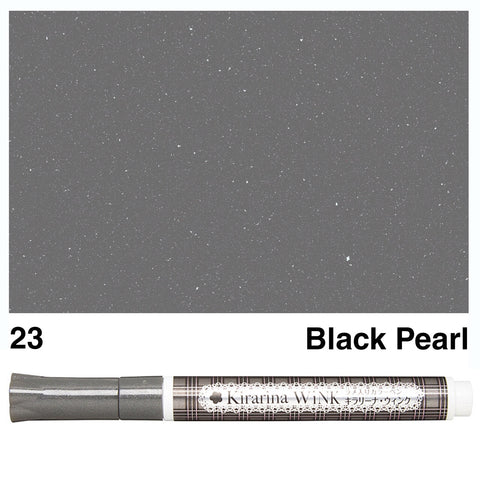 Kirarina Wink BLACK PEARL METALLIC Marker Pens Scrapbooksrus
