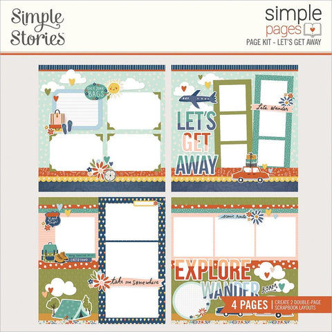 Simple Stories Simple Pages LET’S GET AWAY Page Kit