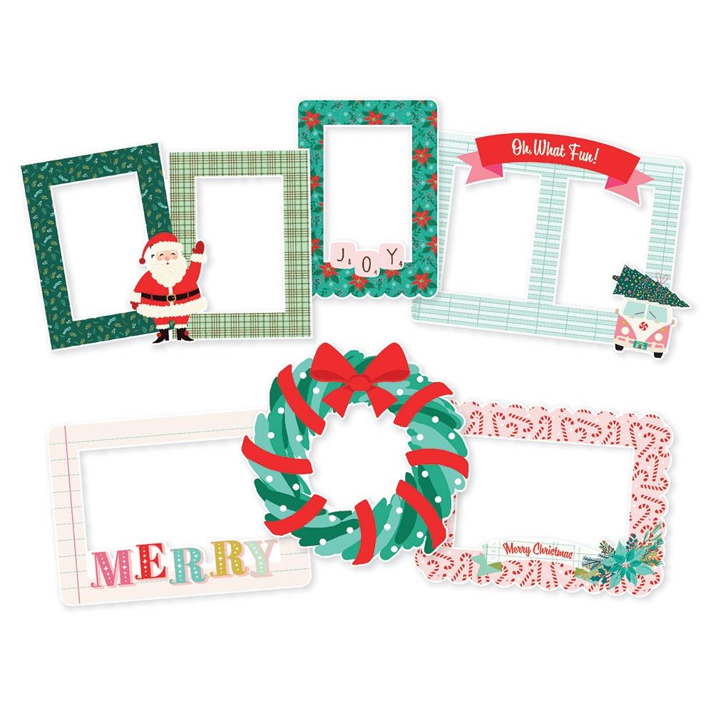 Simple Stories MIX &amp; A-MINGLE Chipboard Frames 6pc