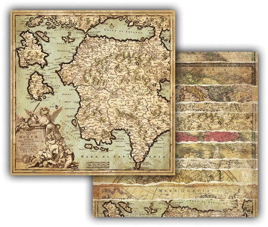 7 gypsies GLOBAL COLLECTION 12"X12" Scrapbook Paper 1 Sheet - Scrapbook Kyandyland