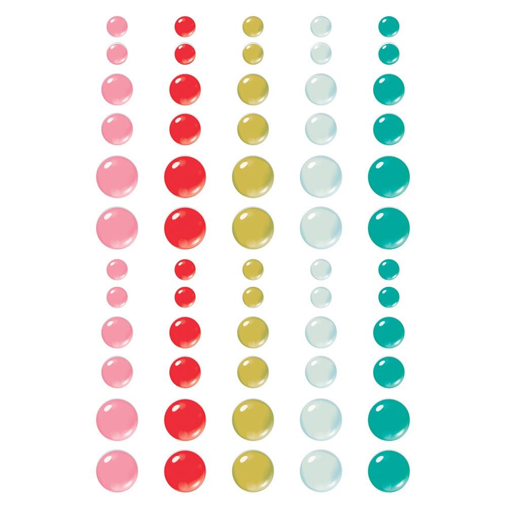 Simple Stories MIX &amp; A-MINGLE Enamel Dots 60pc