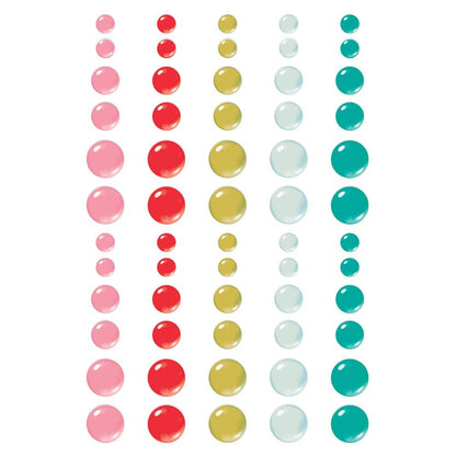 Simple Stories MIX &amp; A-MINGLE Enamel Dots 60pc