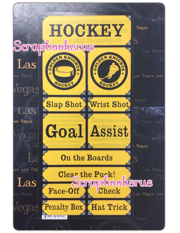 Golden Knights Hockey Stickers @scrapbooksrus