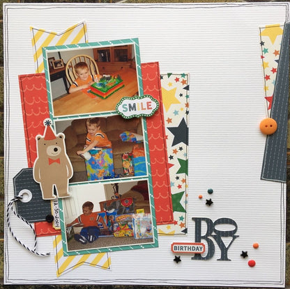 Echo Park HAPPY BIRTHDAY BOY 13pc 12”x12” Collection Kit Scrapbooksrus