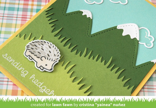 Lawn Cuts GRASSY HILLSIDE BORDERS Custom Craft Dies 4 Pc. Scrapbooksrus