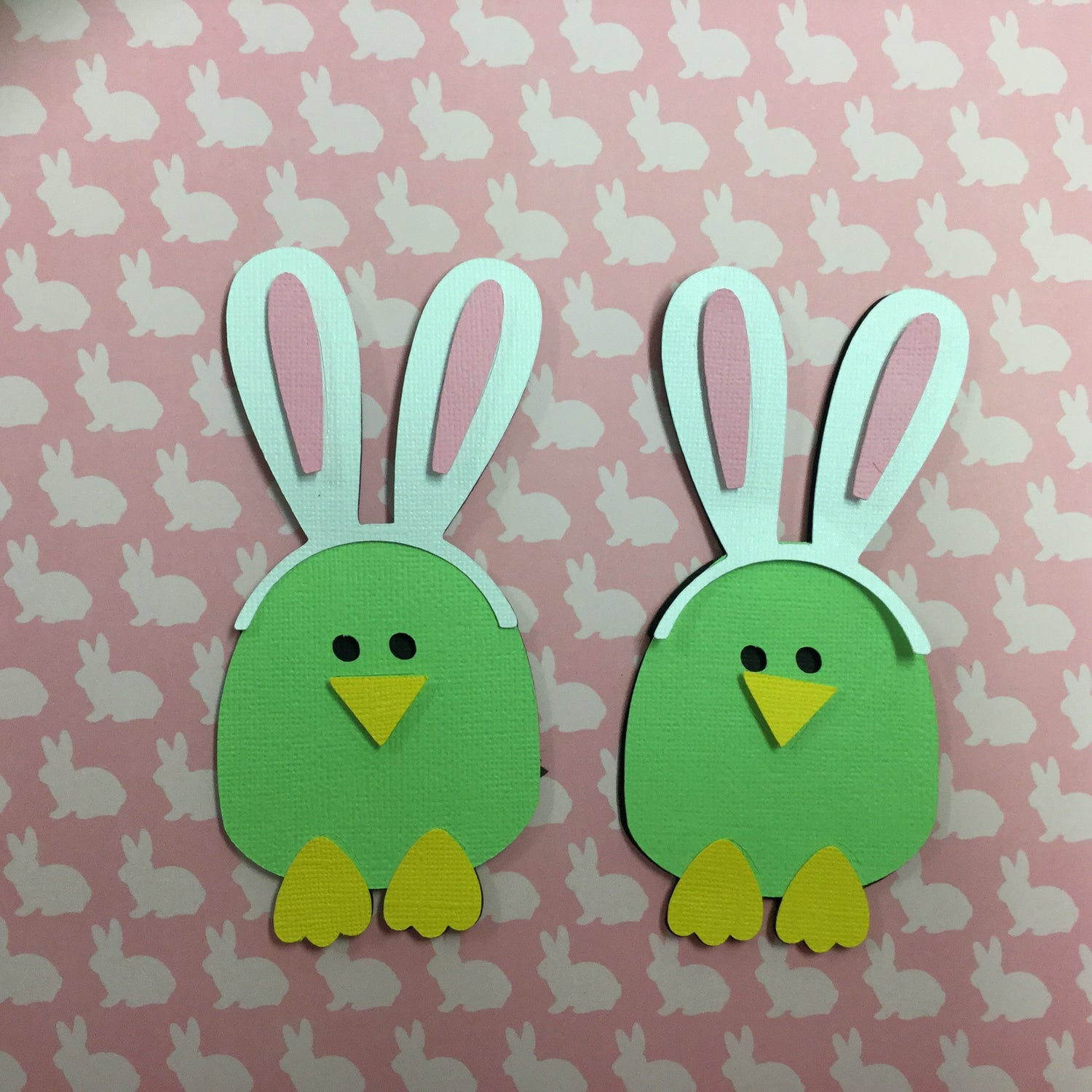 Bird in Easter Bunny Hat Diecut