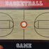 BASKETBALL COURT Red 12"X12" Scrapbook Paper Scrapbooksrus