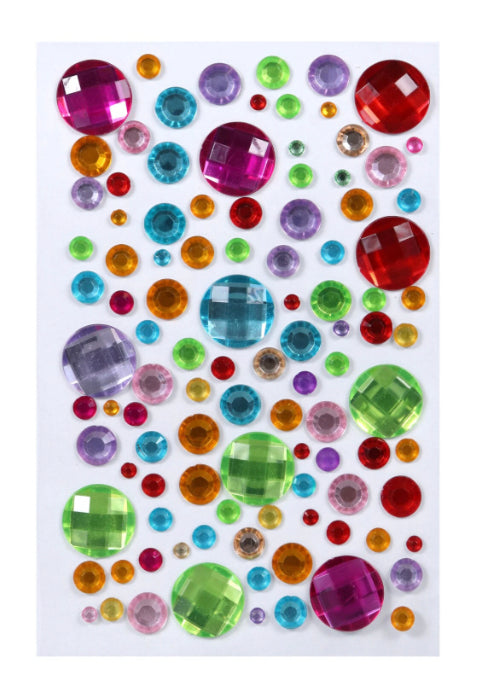 Crafters Square GEMSTONE RAINBOW Rhinestones 100pc