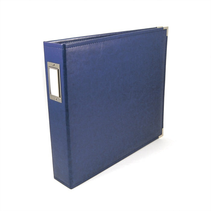 We R Classic Leather Album COBALT Blue D Ring Scrapbook Scrapbooksrus