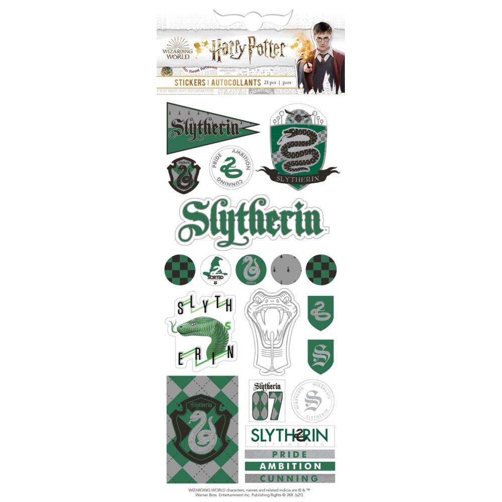 Paper House HARRY POTTER SLYTHERIN Stickers 21pc Scrapbookrus