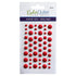 EyeLet Outlet ENAMEL DOTS MATTE RED Sticky Back 54pc