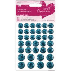 Docrafts Papermania SHIMMER DOME Bling Stickers 36pc - Scrapbook Kyandyland