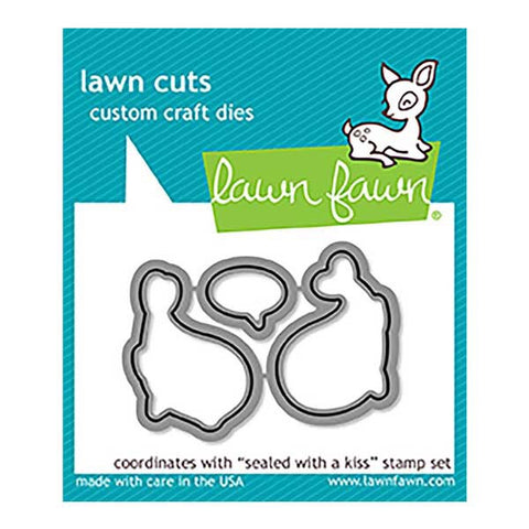 Lawn Fawn SEALED WITH A KISS Custom Craft Dies 3 pc Scrapbooksrus