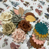 Sweet Roses 4” Leaves and Daisies IN THE FOREST  15pc