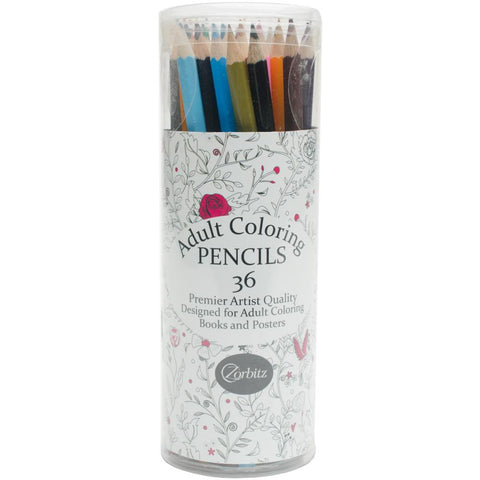 Zorbitz Adult Coloring PENCILS Premier Artist 38pc – Scrapbooksrus