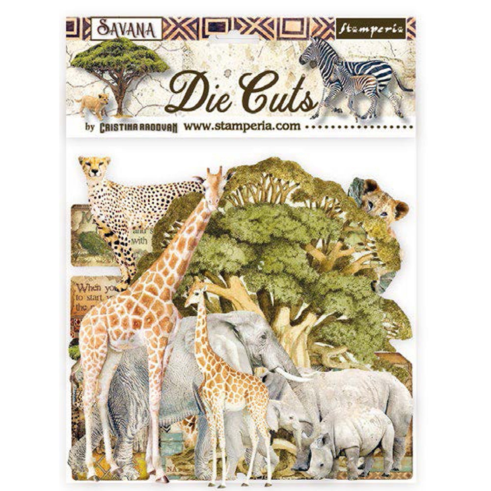 Stamperia SAVANA Chipboard Die Cuts Savanna