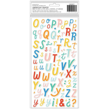 THICKERS WONDERFUL Especial Foam Gold Foil Letter Stickers