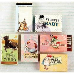 Prima Bedtime Story Baby MATCHBOXES 6pc - Scrapbook Kyandyland