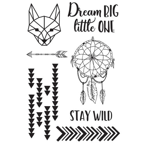 Kaisercraft HIDE & SEEK Clear Acrylic Stamps 4"X6" 7pc Scrapbooksrus