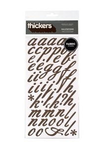 American Crafts Thickers SALUTATIONS Fabric Letter Chipboard - Scrapbook Kyandyland