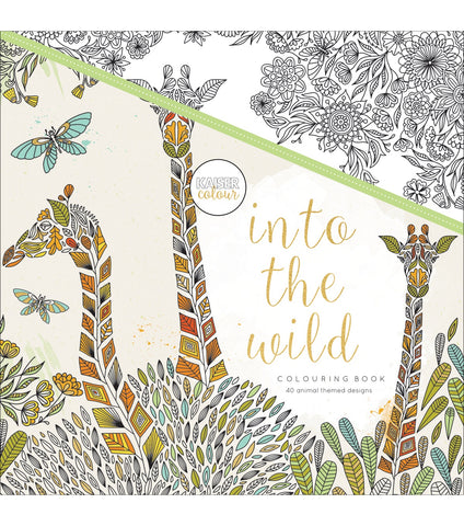 Kaisercraft INTO THE WILD Adult Coloring Book 40pc Scrapbooksrus
