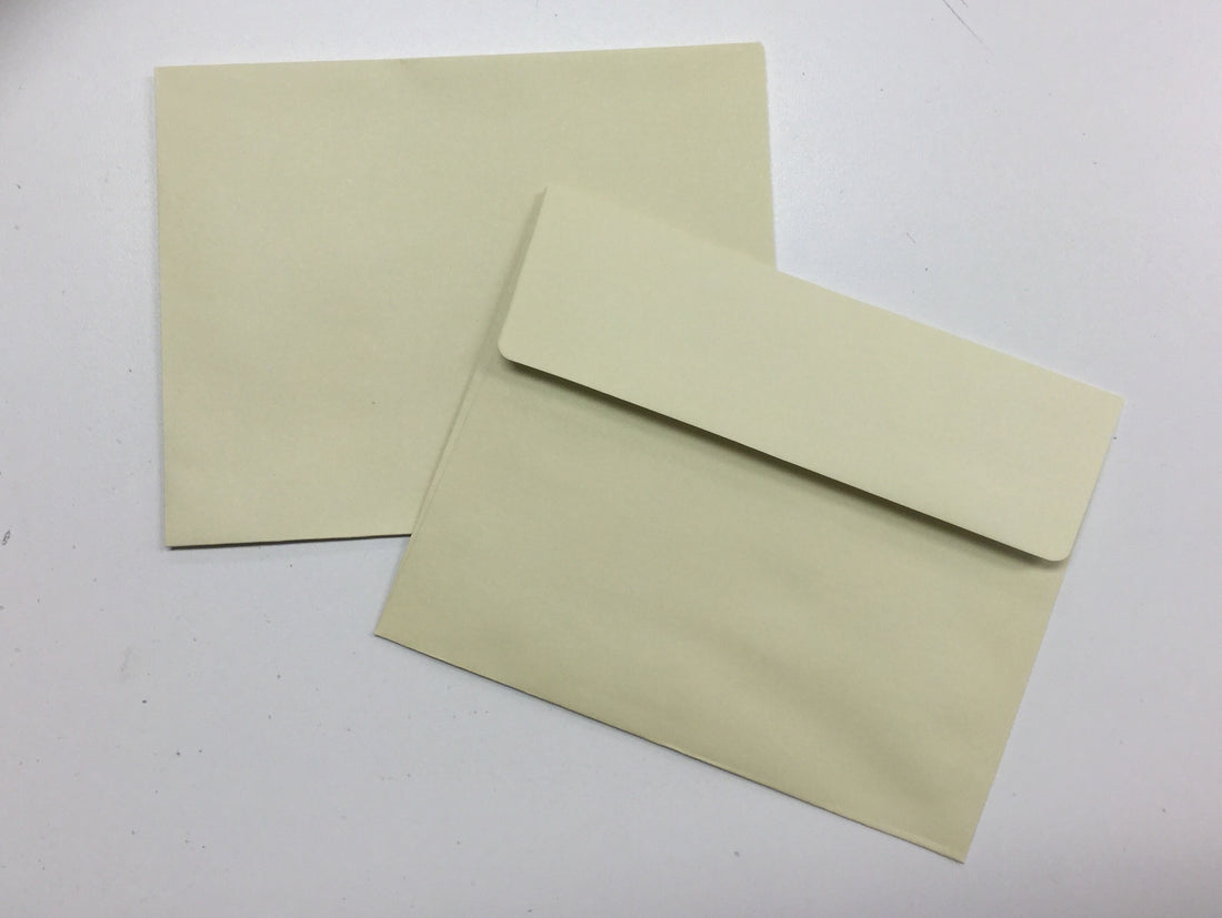 AC Cardstock 25 PAPER ENVELOPES Vanilla