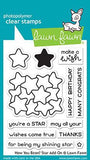 Lawn Fawn HOW YOU BEAN STAR ADD ON Clear Stamps 12 pc