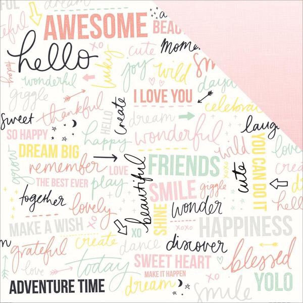 Kaisercraft Daydreamer YOLO 12"X12" Scrapbook Sheet Scrapbooksrus