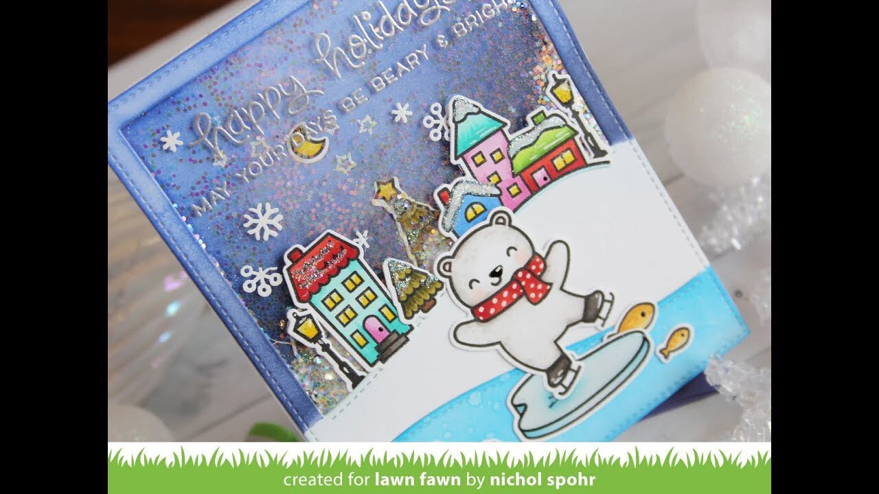 Lawn Fawn BEARY HAPPY HOLIDAYS Craft Dies Scrapbooksrus