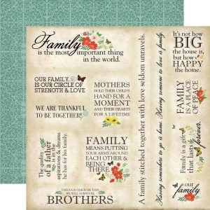 Carta Bella 12&quot;x12&quot; OUR FAMILY 13pc COLLECTION KIT Scrapbooksrus