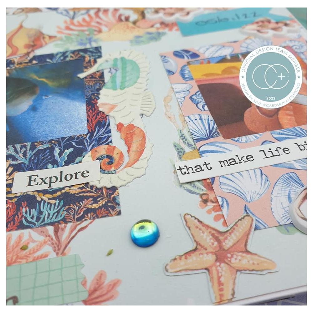 Craft Consortium Ocean Tale IRIDESCENT DOTS Scrapbookrus