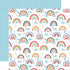 Echo Park My Favorite SUMMER RAINBOWS 12"X12" Scrapbook Paper