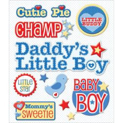 Life's Little Occasions LLO BOY CUTE NAMES 3D Stickers