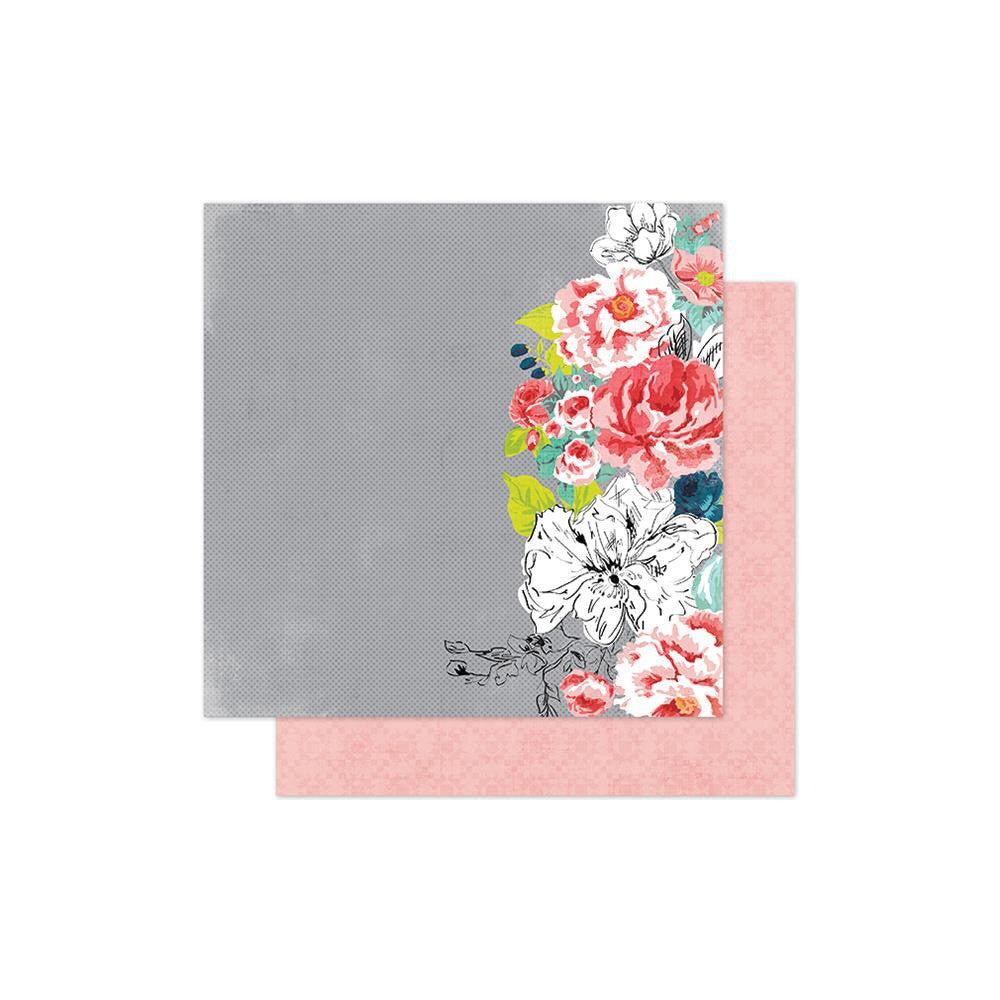 September Skies BEAUTIFUL BOUQUET 12"X12" Paper - Scrapbook Kyandyland