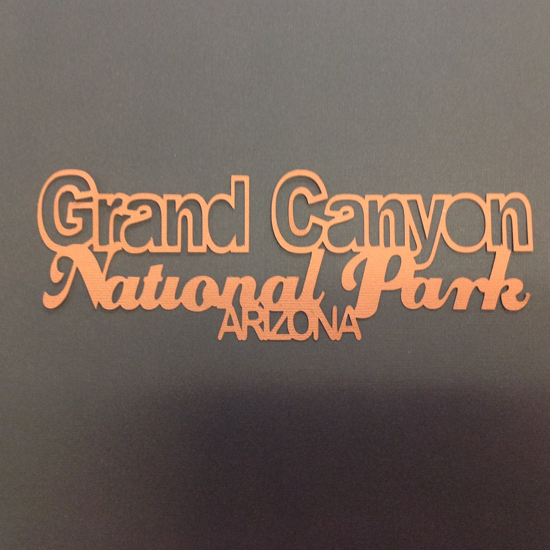 GRAND CANYON NATIONAL PARK Die Cut 3&quot;X 8&quot; - Scrapbook Kyandyland