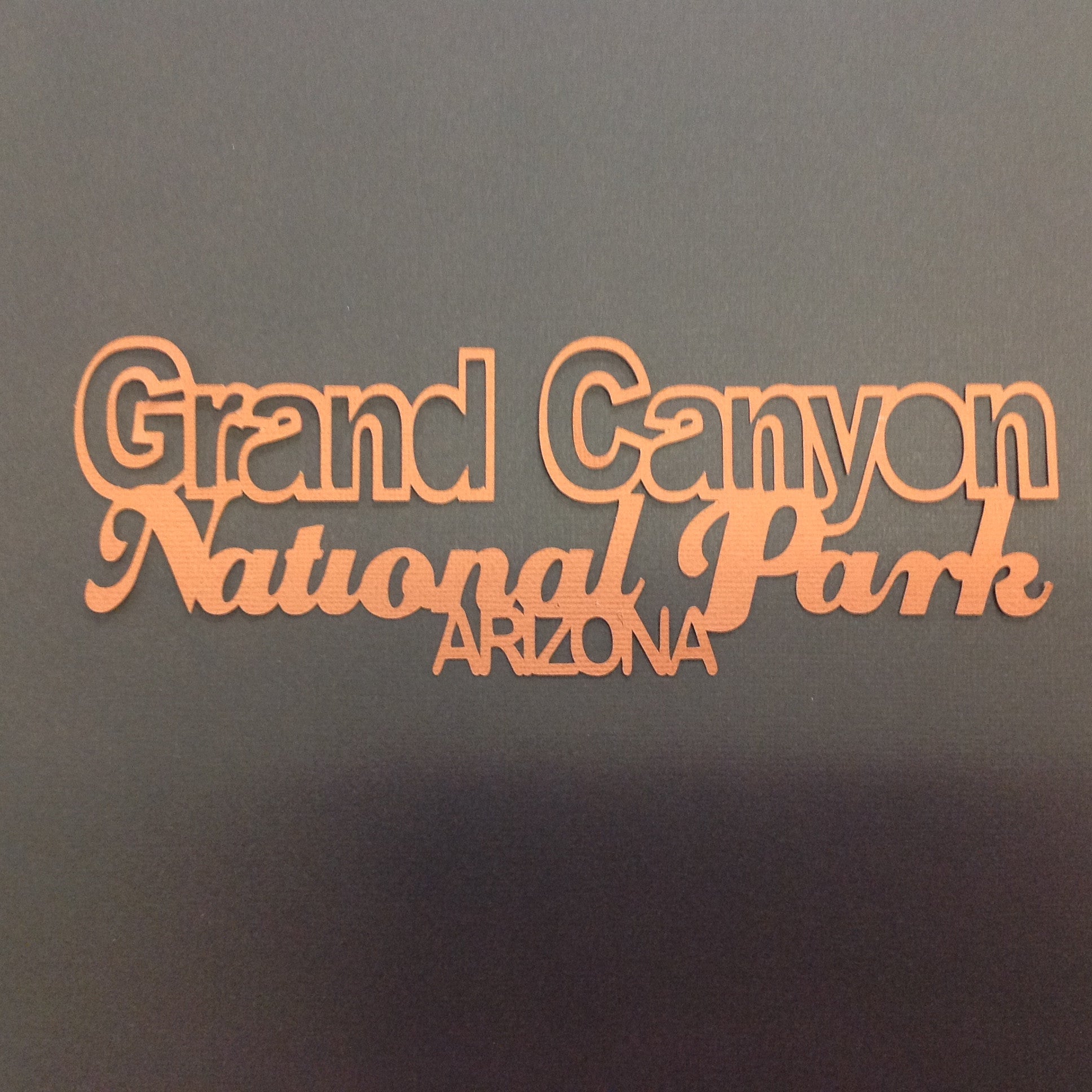 GRAND CANYON NATIONAL PARK Die Cut 3&quot;X 8&quot; - Scrapbook Kyandyland