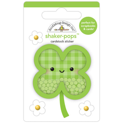 Doodlebug Shaker-Pops SO LUCKY 3D Stickers Scrapbookrus