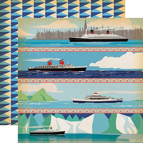 Carta Bella Let’s Cruise SEA YOU LATER 12”x12” Scrapbooks Paper Scrapbooksrus